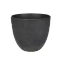 Artstone Pot bola black D23 H20