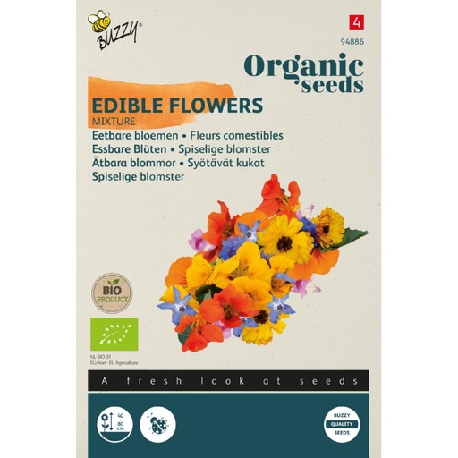 [Buzzy-94886] Edible Flowers Mixture - ORG