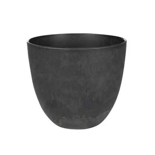 [V166531] Artstone Pot bola black D23 H20