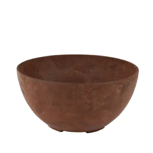 [V150828] Artstone Bowl Fiona oak D25 H12 
