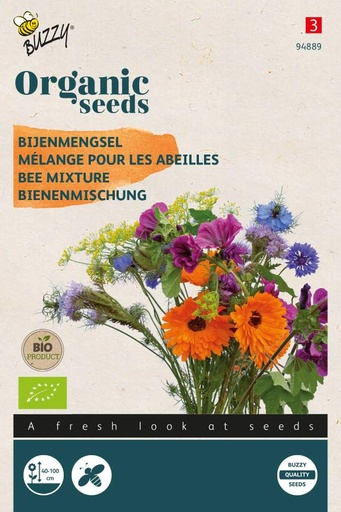 [Buzzy-94889] Flower Seed Mix for Bees - ORG