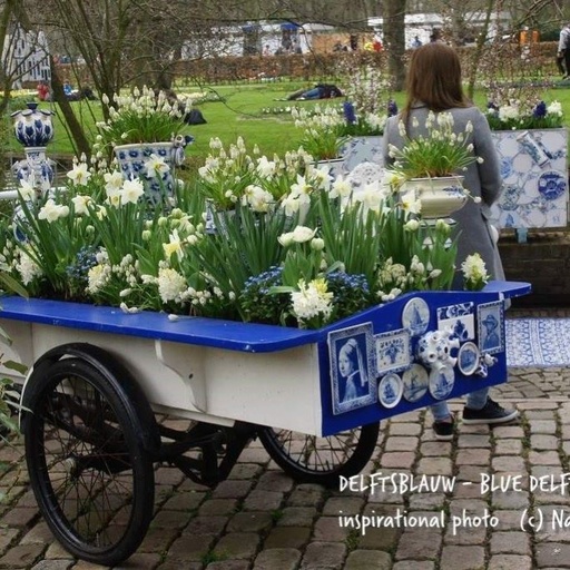 [AM99008] Blue Delft Garden 40 p - ORG